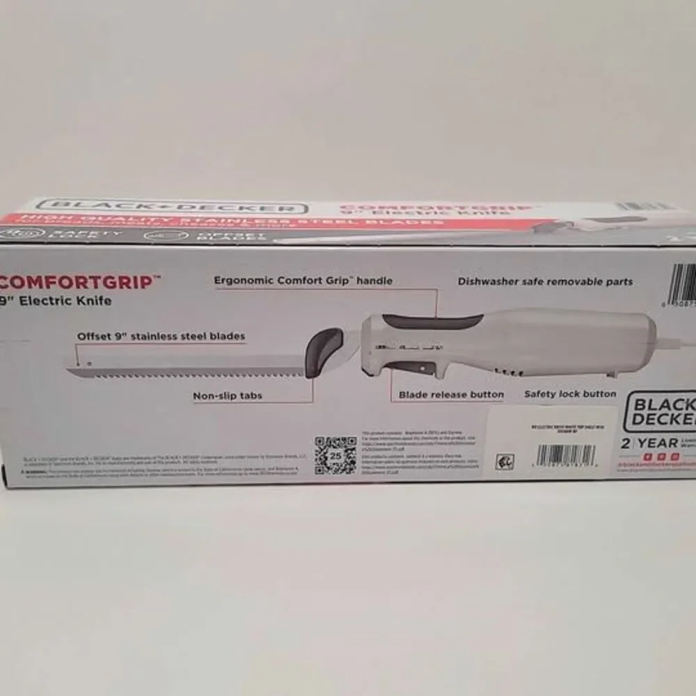 NEW Black & Decker comfort grip electric knife